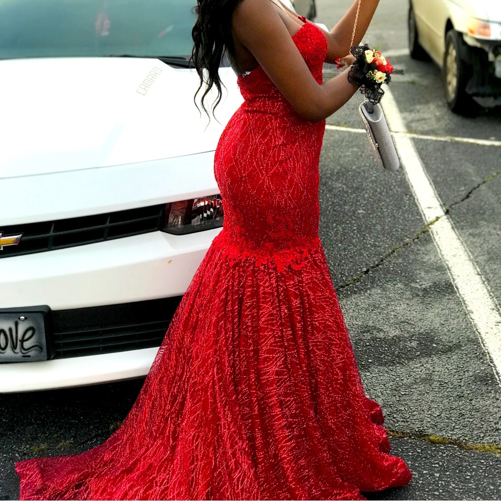 Wine Red Size 6 Prom Dress